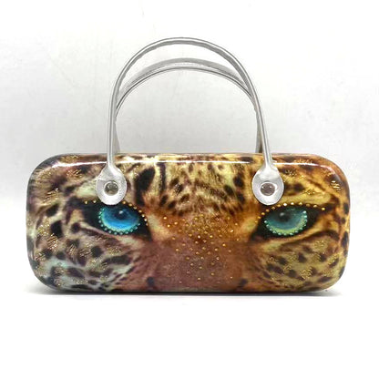 Itemzena Cat-Ear Eyeglass Case with Carry Handle – White product image 2