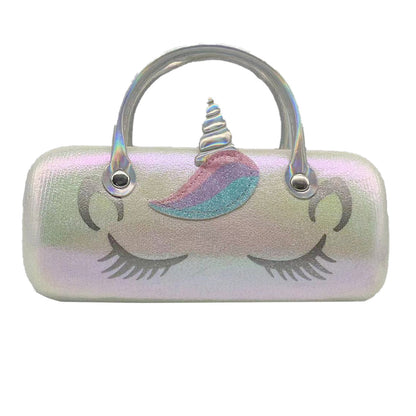 Itemzena Cat-Ear Eyeglass Case with Carry Handle – Brown product image 3