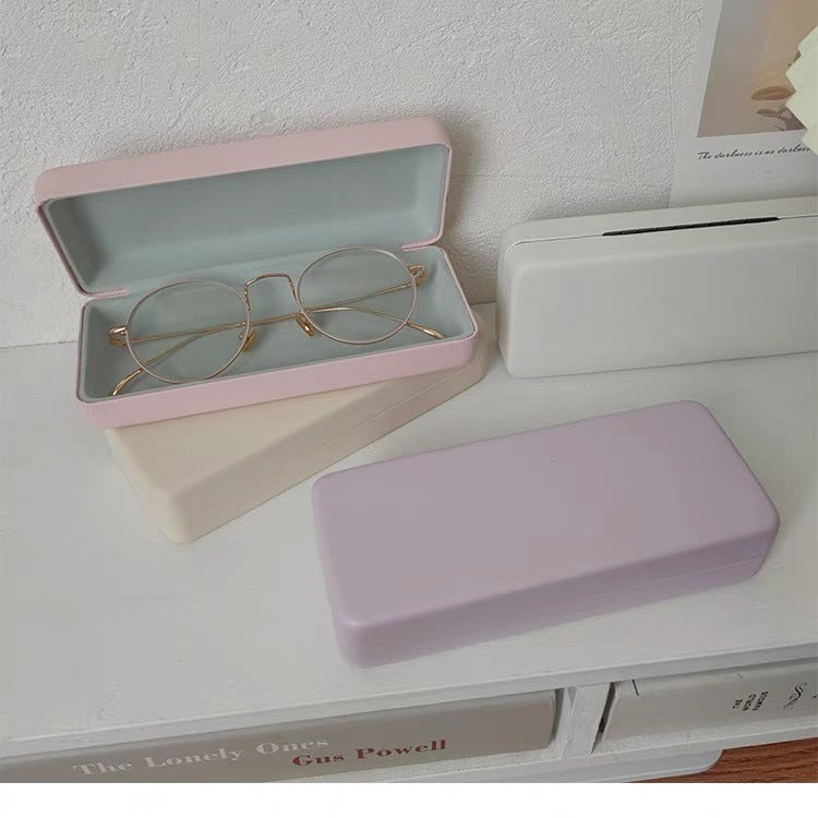 Itemzena Everyday Solid-Color Eyeglass Case – Pink product image 3