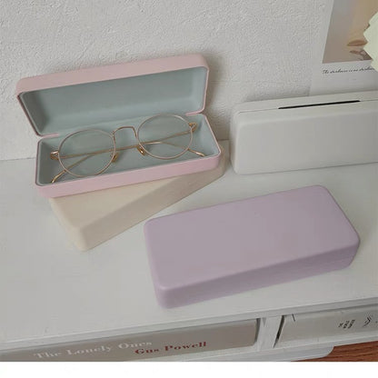 Itemzena Everyday Solid-Color Eyeglass Case – Pink product image 3