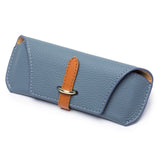 Itemzena Litchi-Texture Eyewear Pouch – Blue product image 1