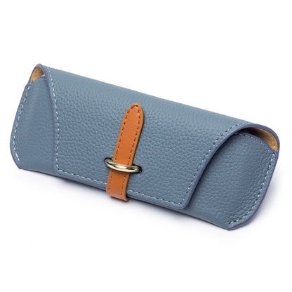 Itemzena Litchi-Texture Eyewear Pouch – Blue product image 1