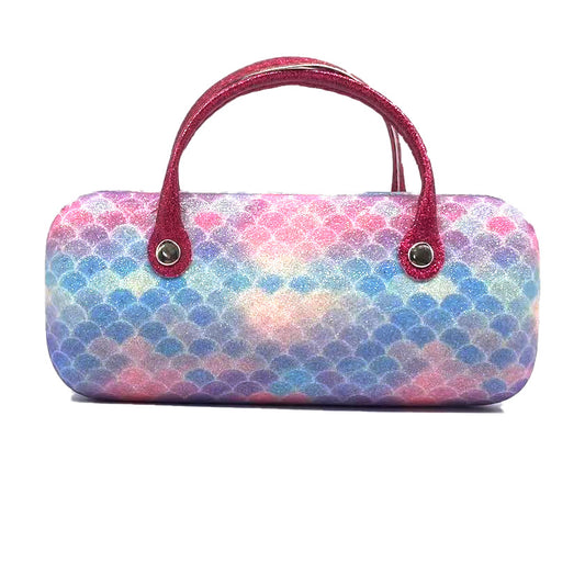 Itemzena Cat-Ear Eyeglass Case with Carry Handle – Pink product image 1