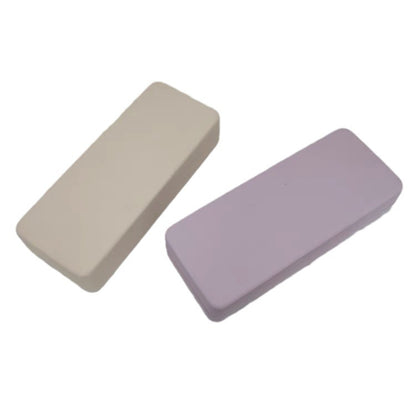 Itemzena Everyday Solid-Color Eyeglass Case – Beige product image 1